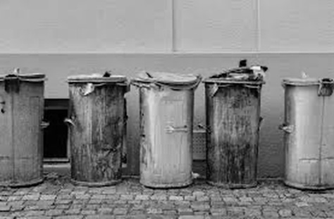 Old Garbage Cans